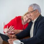 An Elderly Couple in a Video Call